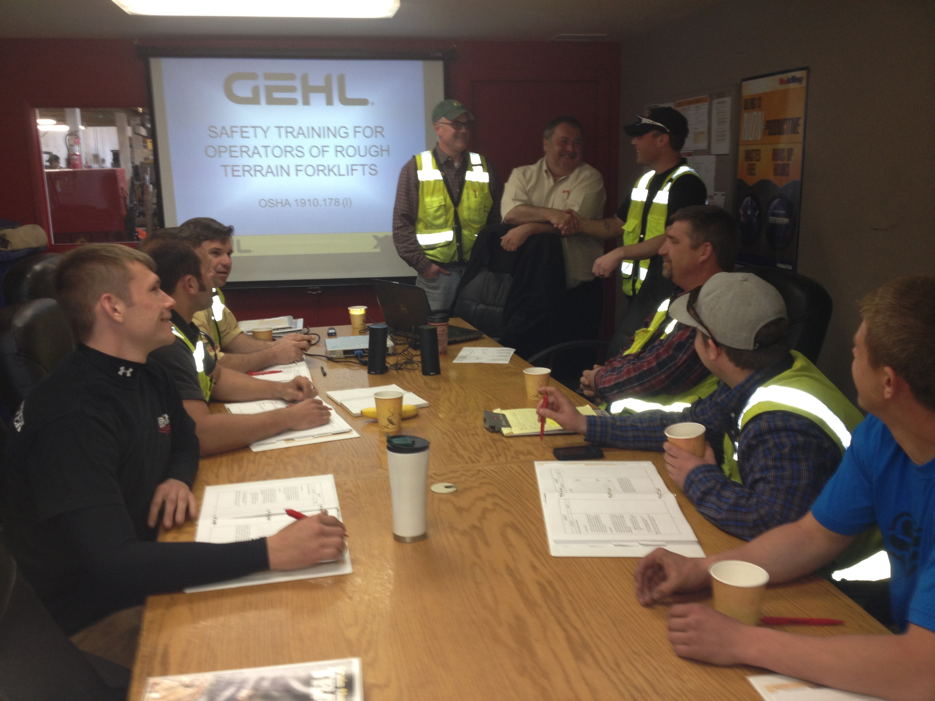 Birch Equipment Hosts Gehl Trainers for TwoDay Forklift Training