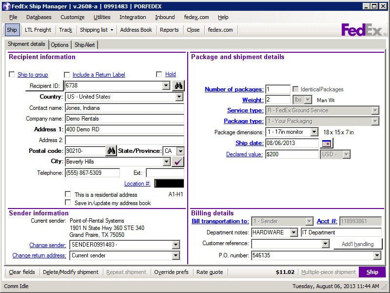 Rermag Com Sites Rermag com Files Uploads 2013 08 Point Of Rental Shipping Module Screen
