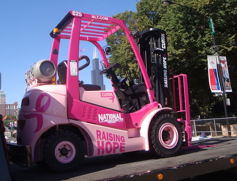 Rermag Com Sites Rermag com Files Uploads 2013 11 National Lift Truck Pink Forklift