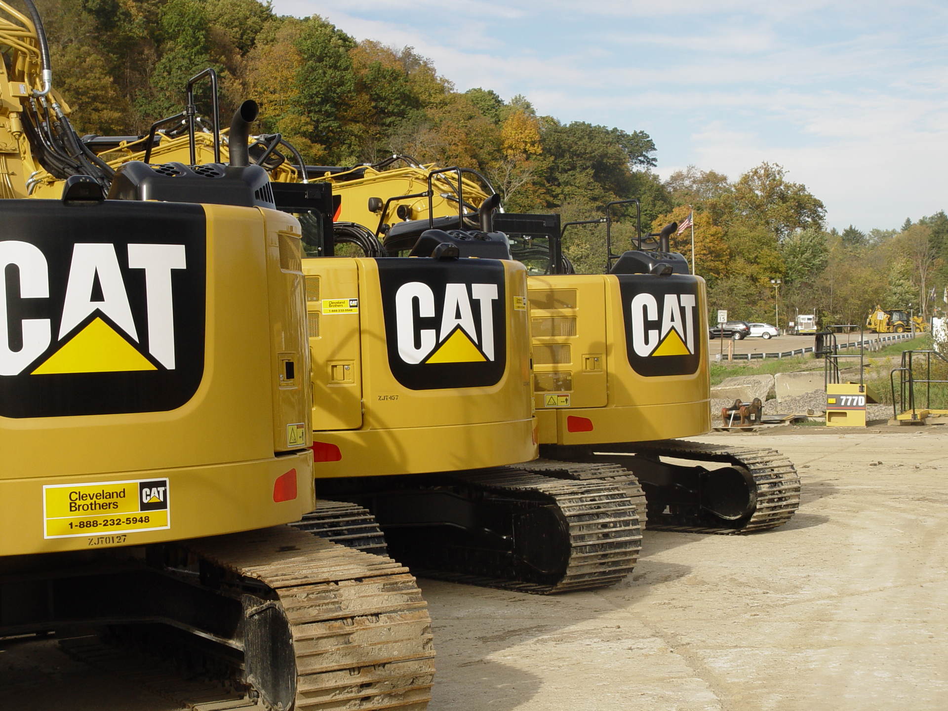 Cat excavators at Cleveland.JPG