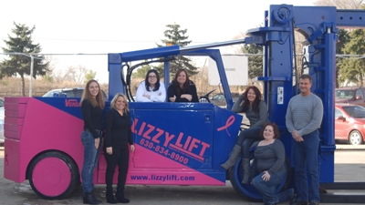 Lizzy Lift Supports Breast Cancer Research with Versa Lift Rentals