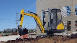 The ET 20 features a doubledoor design that allows the operator to enter or exit from either side of the cab The ET 20 features a doubledoor design that allows the operator to enter or exit from either side of the cab