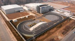 Aerial view of Volvo CE&rsquo;s Jinan Technology Center in Jinan, China, dedicated to development products for emerging markets.
