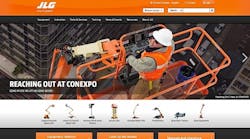 JLG&rsquo;s new website featuring increased content, easier navigation and streamlined access to information about the company, its products, and its services in 22 languages.