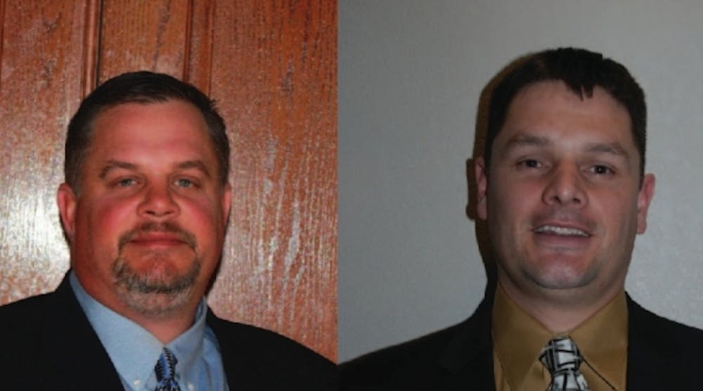 Dave Kolesky (left) is the new Utah senior sales manager for Honnen Equipment. Tony Steen (right) is Wyoming sales manager.