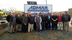 Admar staff and vendor partners celebrate the renovated showroom at the company&rsquo;s Wilkes-Barre, Pa., area branch.