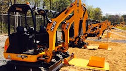 Constructionrelated rides utilize JCB equipment at Diggerland Constructionrelated rides utilize JCB equipment at Diggerland