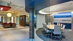 Ware Malcombrsquos design for United Rentals Stamford Conn headquarters features open spaces and environmental graphics Ware Malcombrsquos design for United Rentals Stamford Conn headquarters features open spaces and environmental graphics
