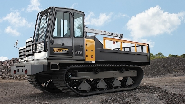 Terramacrsquos RT9 is the largest midsized rubber track carrier that does not require special oversize permitting to transport the machine
