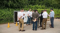 JCB Power Product dealers watch loadbanks demonstration at JCBrsquos UK headquarters JCB Power Product dealers watch loadbanks demonstration at JCBrsquos UK headquarters