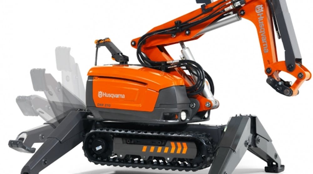 Husqvarna introduces its DXR 270 demolition robot