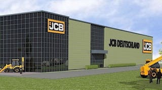 An artist&rsquo;s impression of JCB&rsquo;s new German headquarters, slated to begin construction later this year.