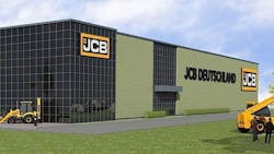 An artistrsquos impression of JCBrsquos new German headquarters slated to begin construction later this year An artistrsquos impression of JCBrsquos new German headquarters slated to begin construction later this year