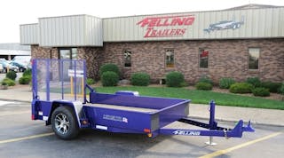 Felling Trailers is auctioning a metallic purple trailer to benefit pancreatic cancer research and advocacy.