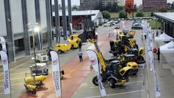 Wacker Neusonrsquos light and compact equipment manufacturer stages its equipment display at the HarleyDavidson Museum in downtown Milwaukee Wis Wacker Neusonrsquos light and compact equipment manufacturer stages its equipment display at the HarleyDavidson Museum in downtown Milwaukee Wis