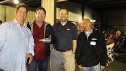 From left Brad Thomas of BJrsquos Rentals Tony Murray American Rentals Sean Spiewak BJrsquos Rentals and Allen Buck of Virginia Abrasives celebrate ARA of Californiarsquos 10th anniversary at BJrsquos Rentals Photo by Dale Blackwell CRA From left Brad Thomas of BJrsquos Rentals Tony Murray American Rentals Sean Spiewak BJrsquos Rentals and Allen Buck of Virginia Abrasives celebrate ARA of Californiarsquos 10th anniversary at BJrsquos Rentals Photo by Dale Blackwell CRA