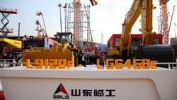 SDLG displays 25 models of wheel loaders excavators backhoes and road machinery including two new quotconceptquot machines SDLG displays 25 models of wheel loaders excavators backhoes and road machinery including two new quotconceptquot machines