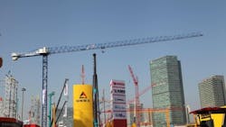 Chinese crane maker Comansa Jie a division of Spainrsquos Linden Comansa shows its latest cranes at the busy Bauma China trade show Chinese crane maker Comansa Jie a division of Spainrsquos Linden Comansa shows its latest cranes at the busy Bauma China trade show