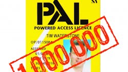 IPAF has issued one million PAL Cards certifying training in AWP operation and safety IPAF has issued one million PAL Cards certifying training in AWP operation and safety