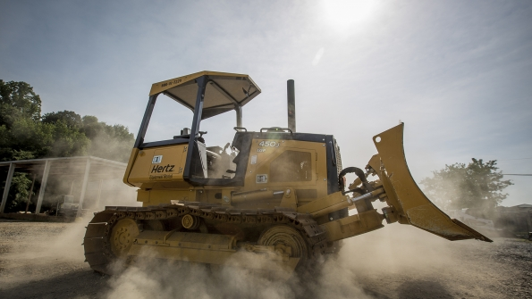 Hertz Equipment Rental Corp equipment on a jobsite