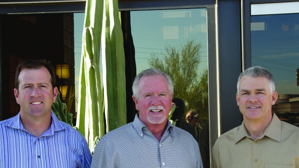 Chris Watts left with Mike Watts and Benno Jurgemeyer at Sunstate39s Phoenix headquarters Chris Watts takes over as president and CEO as Jurgemeyer retires