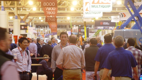 A scene from the Rental Show 2015 on the first day ARA reports rental penetration grew 100 basis points in 2014
