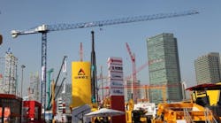 Equipment at Bauma China. While engine sales have slowed, construction machinery is still a huge market in the world&apos;s most populous country.