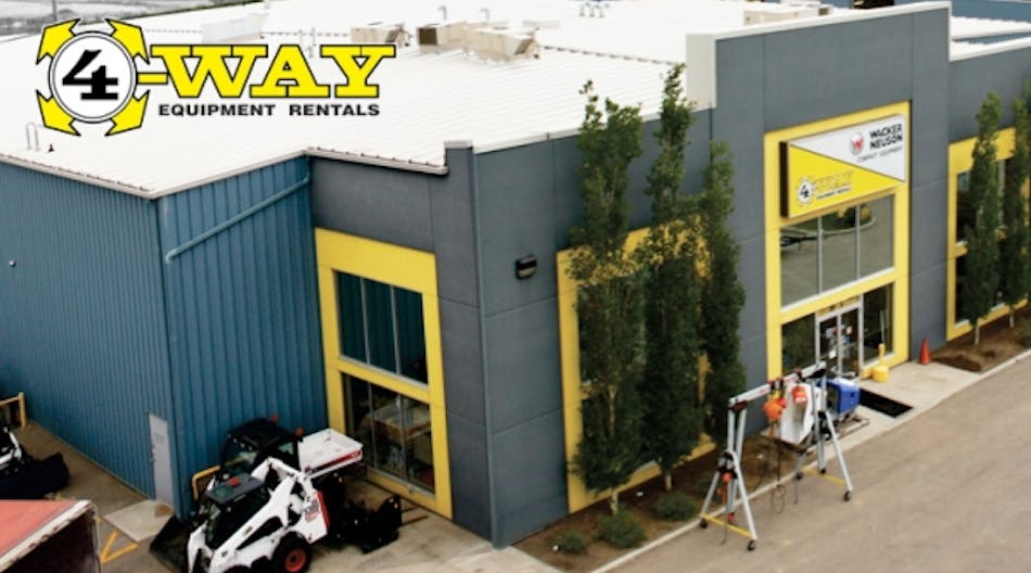 Alberta&apos;s 4-Way Equipment Rental increased rental revenue 5 percent in 2014.