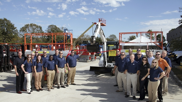 HERC opens its dedicated used equipment sales facility in Orlando Fla last year