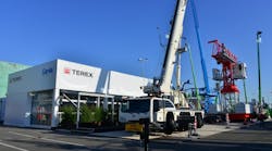 Terex Cranes shows off its Explorer 5600 all-terrain crane, the new Terex CTT 182-8 flat top tower crane and more in Paris.