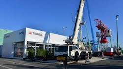 Terex Cranes shows off its Explorer 5600 allterrain crane the new Terex CTT 1828 flat top tower crane and more in Paris Terex Cranes shows off its Explorer 5600 allterrain crane the new Terex CTT 1828 flat top tower crane and more in Paris