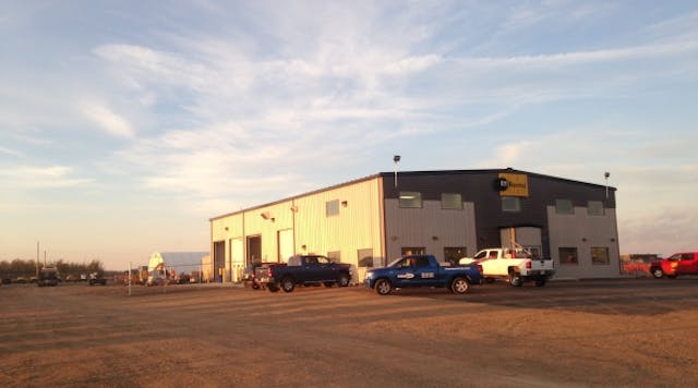 Finning&apos;s Lloydminster, Alberta, branch. With the acquisition of Kramer, Finning adds to North America&apos;s largest Cat Rental Store network.