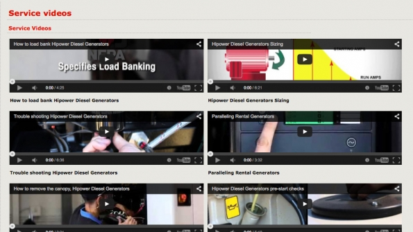HiPower offers a selectrion of more than two dozen videos on YouTube