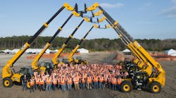 JCB dealers at a gathering in 2014. Sales in the U.S. and U.K. were strong in 2014, but the so-called BRIC countries did not fare as well.