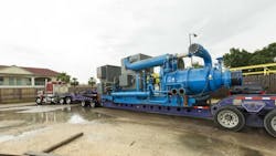Large oilfree air compressor from Relevant Solutions LLC is delivered to a jobsite Large oilfree air compressor from Relevant Solutions LLC is delivered to a jobsite