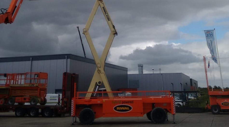 Riwal is investing in electric and hybrid scissorlifts from Holland Lift, including the 34-meter HL-340 E30.