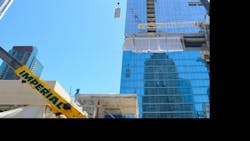 The growing commercial and industrial construction economy is providing growth opportunities for the Chicagoarea crane rental company The growing commercial and industrial construction economy is providing growth opportunities for the Chicagoarea crane rental company