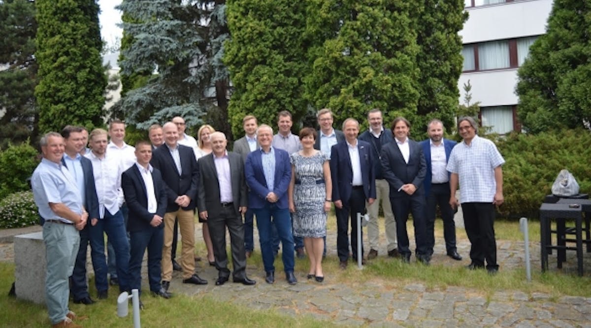 Founding members of the Polish Rental Association gather in Warsaw. The PRA will promote rental in Poland, increase safety awareness, provide independent statistical information about the market, and promote environmental protection.