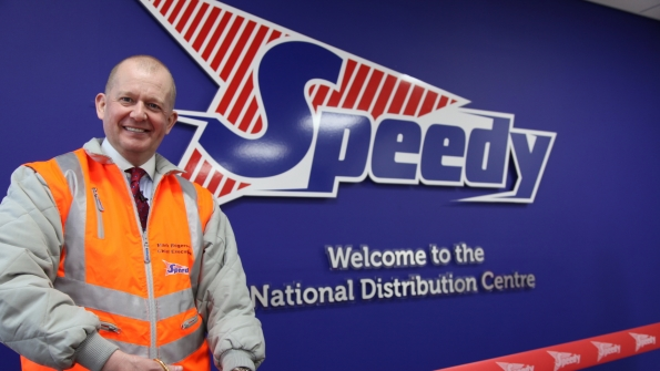 Roberson shown inaugurating Speedy39s national distribution center stepped down following a slowerthatexpected fiscal first quarter for the UK39s largest rental company