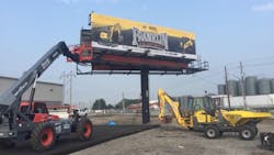 A billboard announces Franklin Equipment39s move into Indianapolis A billboard announces Franklin Equipment39s move into Indianapolis