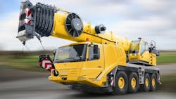 A Grove crane in transport Grove cranes are part of Manitowoc39s Cranes business A Grove crane in transport Grove cranes are part of Manitowoc39s Cranes business