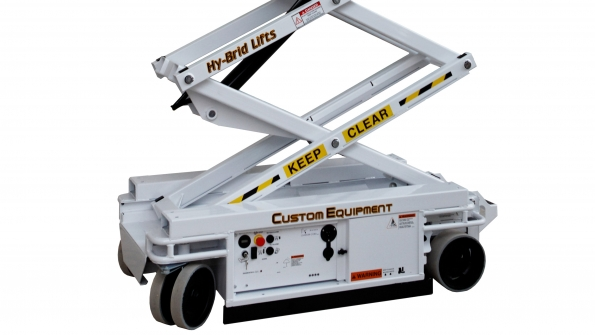 All Aerials a division of All Family of Companies will rent sell and service the lightweight HyBrid Lifts from Custom Equipment