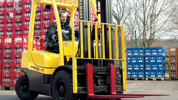 A Hyster forklift truck at work Gregory Poole Equipment has acquired two Hyster and Yale dealerships as well as certain assets of Briggs Equipment