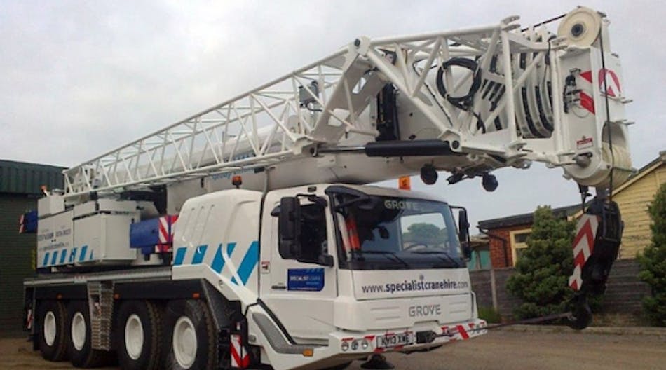 Specialist Crane Hire is based in Northwest England and North Wales, with three U.K. offices.