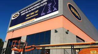 Riwal&apos;s new used equipment showroom in Valencia, Spain.