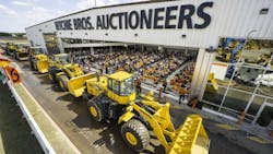 Wheel loaders being auctioned in Orlando Fla last year Wheel loaders being auctioned in Orlando Fla last year