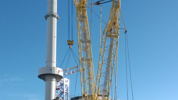 A Terex crane on a job in Finland Terex39s stock has soard since it received an unsolicited acquisition bid from Zoomlion