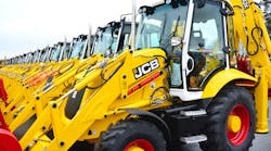 Rermag 5529 Jcb Ready Roll 2jcbs Limited Edition Backhoe Loaders Come Production Line World Hq 1
