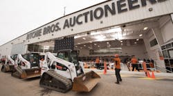 Bobcat compact track loaders being sold at Ritchie Bros. Orlando auction.