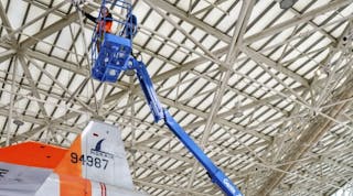 Weighing 5,000 pounds less than its Z-62/40, the electric 60-foot boomlift is designed for industrial facilities, malls, convention centers as well as construction sites.